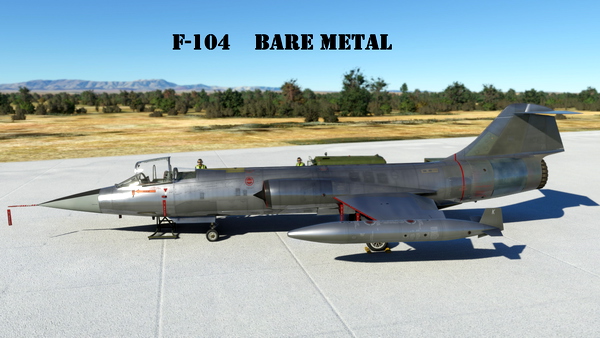 Lockheed F-104 Bare Metal (Fictional) - for Microsoft Flight Simulator