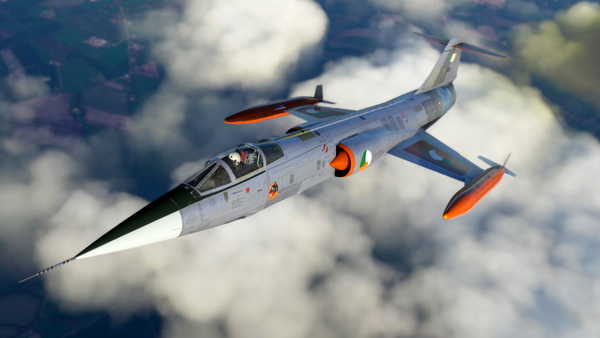 Lockheed F-104 in Irish Air Corps livery (Fictional) - for Microsoft Flight Simulator