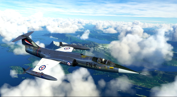 Lockheed F-104G Royal Norwegian Air Force 331 Sqn FN-K - for Microsoft Flight Simulator