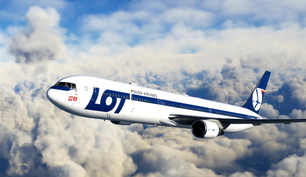 LOT Polish Airlines livery for the CS Boeing 767-400ER. - for Microsoft Flight Simulator