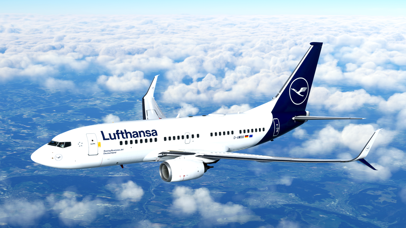 Lufthansa Private Jet 737-BBJ1 D-AWBB Deutschland for Microsoft Flight  Simulator