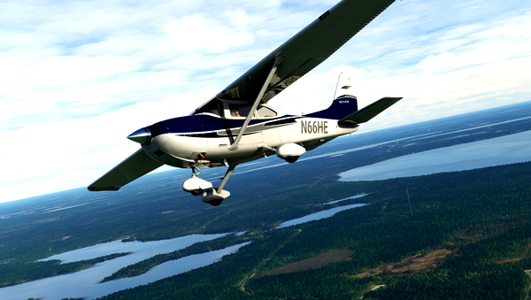 Luxury Blue Livery for Carenado C182T Skylane - for Microsoft Flight Simulator