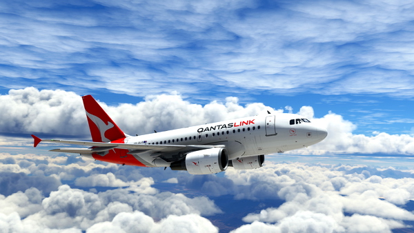 LVFR A318-111CEO QANTASLINK 2016 Silver Roo Livery (Fictional) - for Microsoft Flight Simulator