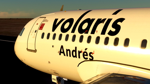 LVFR A319 Volaris (XA-VOO - descubrelosangeles.com Livery) (8K) - for Microsoft Flight Simulator