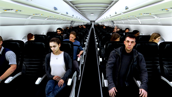 LVFR A321neo Air New Zealand custom cabin for the default livery - for Microsoft Flight Simulator
