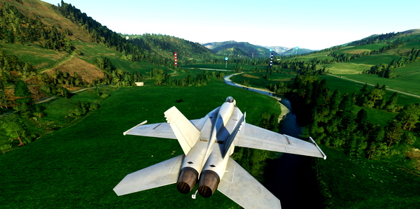 Mach Loop Race Course and Airport EMAC in Dulas Valley, Machynlleth, UK - for Microsoft Flight Simulator