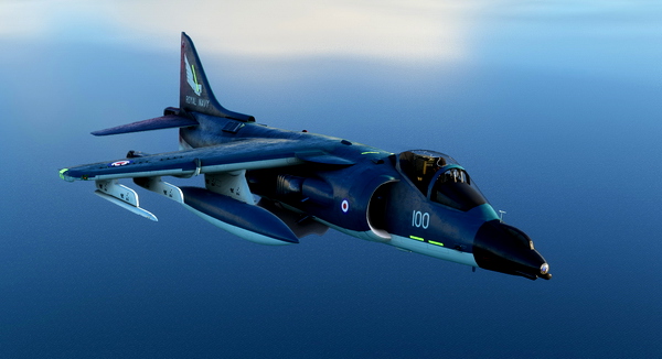 McDonnell Douglas AV-8B Harrier II Royal Navy XZ451 #100 - for Microsoft Flight Simulator