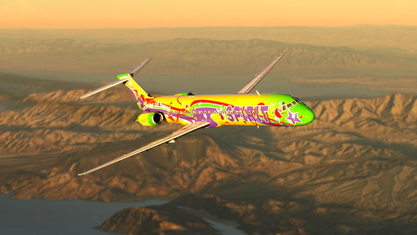 MD-82 Spirit Airlines 10th Anniversary "N814NK" - for Microsoft Flight Simulator