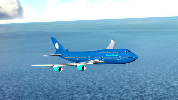 Mensch & Betrieb - Asobo Boeing 747-8i / Salty Mod 747-8i / Salty-Aircraft-B748-Package - Liverie - for Microsoft Flight Simulator