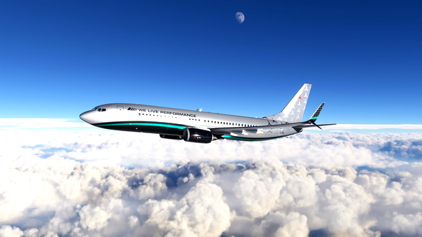 Mercedes AMG Fictional Livery PMDG Boeing 737 BBJ2 - 8K - for Microsoft Flight Simulator