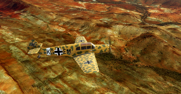 Messerschmitt Bf-108 Luftwaffe Sonderkommando Blaich KG+EM - for Microsoft Flight Simulator