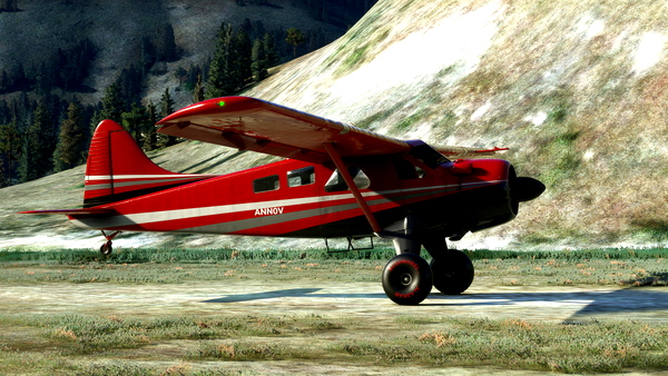 Microsoft DHC-2 Beaver - Red Bush Livery - for Microsoft Flight Simulator
