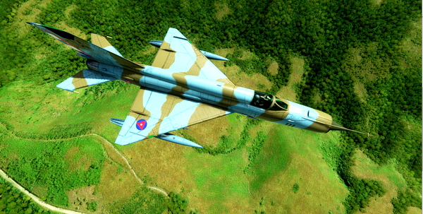 Mig-21 Cuban AF #111 - for Microsoft Flight Simulator