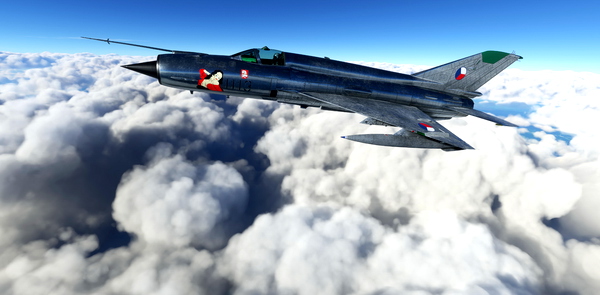 MiG-21 Czechoslovak Air Force #1113 - for Microsoft Flight Simulator