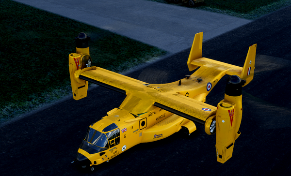 Miltech MV-22B Royal Air Force 202 Squadron Search and Rescue (Fictional) - for Microsoft Flight Simulator