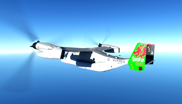 Miltech Simulations MV-22B USMC VMM-363 "Red Lions" CAG - for Microsoft Flight Simulator
