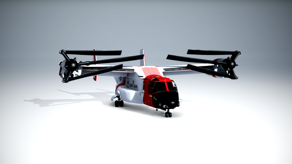 Miltechsimulations MV22B-Osprey US Coast Guard Livery - for Microsoft Flight Simulator