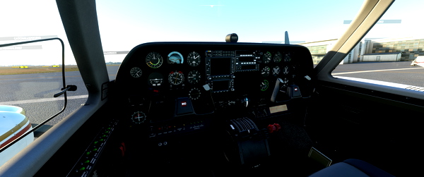 Milviz C310R Clean black cockpit - for Microsoft Flight Simulator