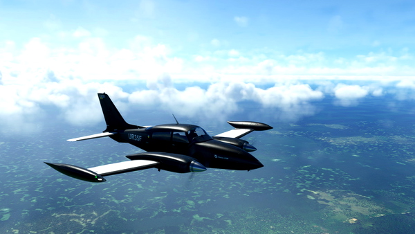 MILVIZ Cessna 310R UR35F/Custom reg number - for Microsoft Flight Simulator