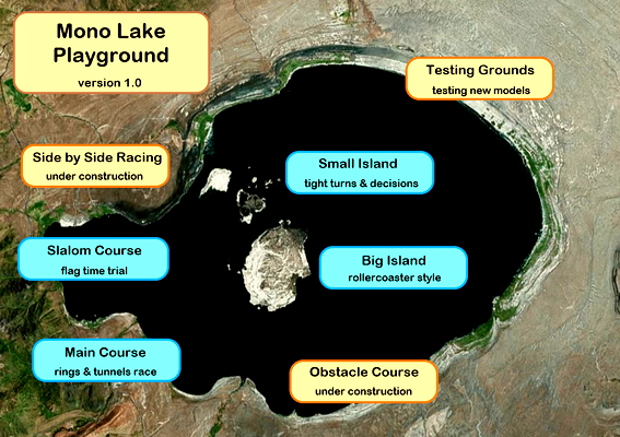 Mono Lake Playground and Race Courses - for Microsoft Flight Simulator