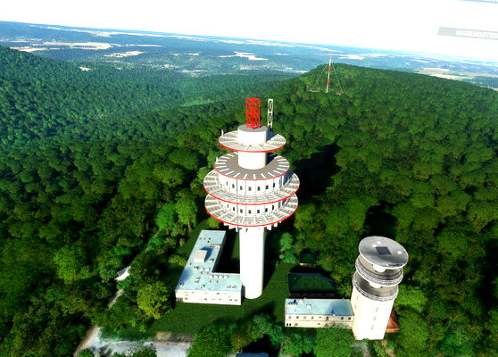 Mont Afrique Tower near LFSD LFGI LFGZ - for Microsoft Flight Simulator