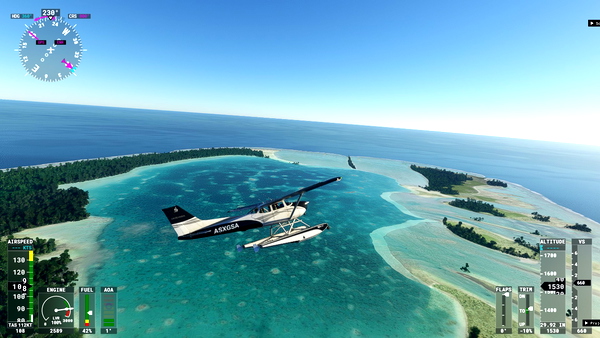 Motu One Atoll WATERMASK - for Microsoft Flight Simulator