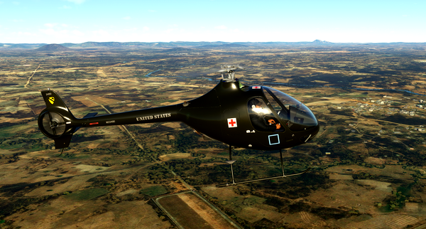 MSFS Stock ASOBO Cabri G2 Medic Repaint - for Microsoft Flight Simulator