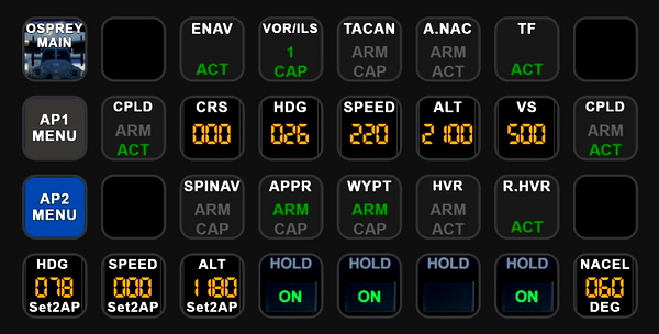 MV-22B Osprey Autopilot - AAO Scripts & StreamDeck XL profile - for Microsoft Flight Simulator