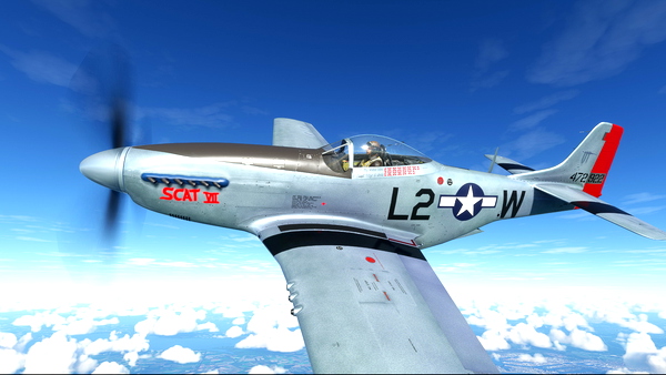 North American P-51D OO-RYL "Scat VII" - for Microsoft Flight Simulator