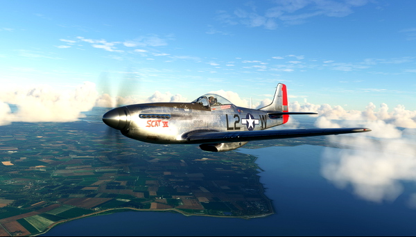 North American P-51D USAAF 479th FG L2-W "Scat VII" - for Microsoft Flight Simulator