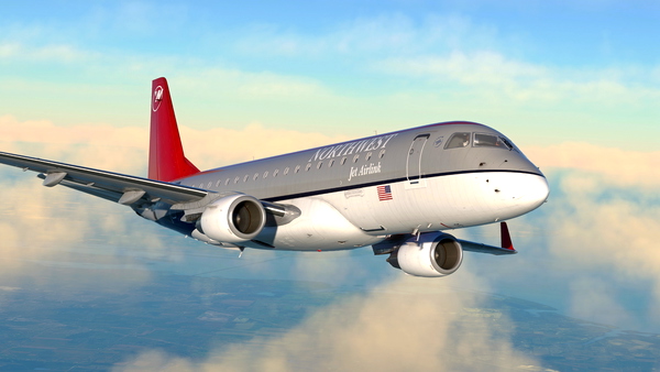 Northwest Airlink (Fictional) - FlightSim Studios E-175 - for Microsoft Flight Simulator