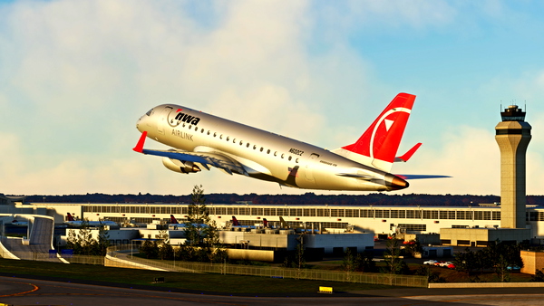 NWA Airlink (Northwest) - FlightSim Studios E-175 - for Microsoft Flight Simulator
