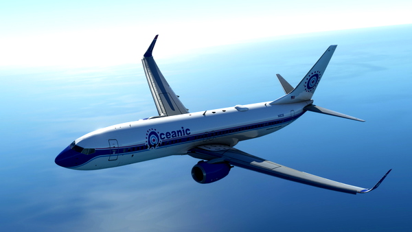 Oceanic Airlines B738 (Lost, circa 2004) - for Microsoft Flight Simulator