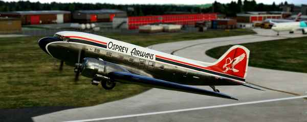Osprey Airways | Douglas DC 3 by Microsoft/Aeroplane Heaven - for Microsoft Flight Simulator