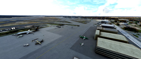 Parking mod for Fly2High Rhode Island T. F. Green International Airport (KPVD) - for Microsoft Flight Simulator