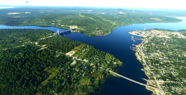 Penobscot Narrows and Eastern Channel Bridges - for Microsoft Flight Simulator