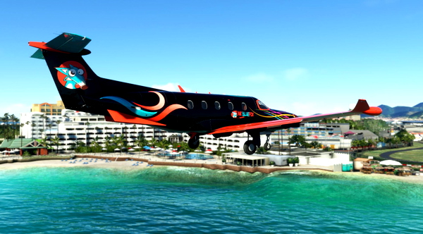 Pilatus Carenado PC12 - Air BlueFox VA Livery - for Microsoft Flight Simulator