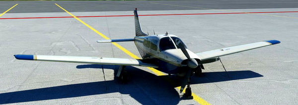 PIPER PA-28R Arrow III - Cantor Air I-CNTB Livery - for Microsoft Flight Simulator