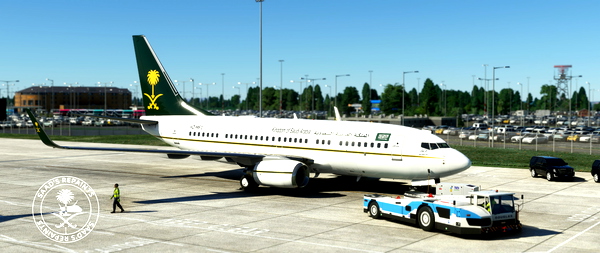 PMDG 737-700BBJ Saudi Arabia - Ministry of Finance (HZ-MF1 - 2002) - for Microsoft Flight Simulator