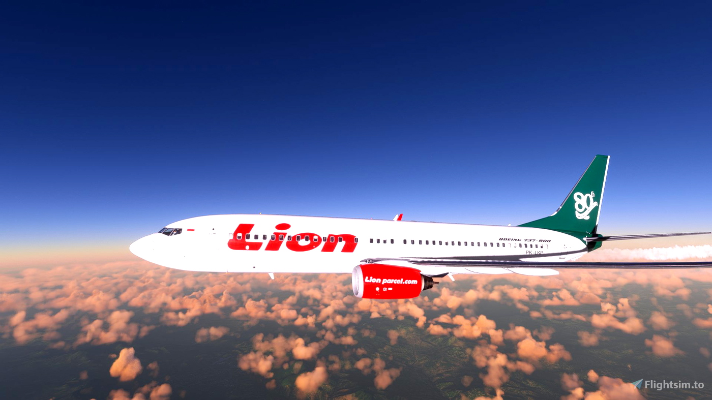 PMDG 737-800 Lion Air Boeing Next-Generation 80th PK-LKP for Microsoft ...