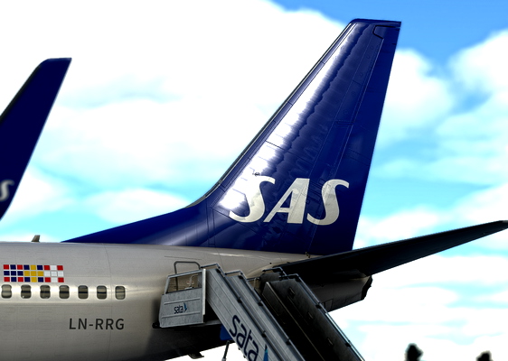 PMDG 737-800 Scandinavian Airlines LN-RRG | 4K | w/ Cabin - for Microsoft Flight Simulator