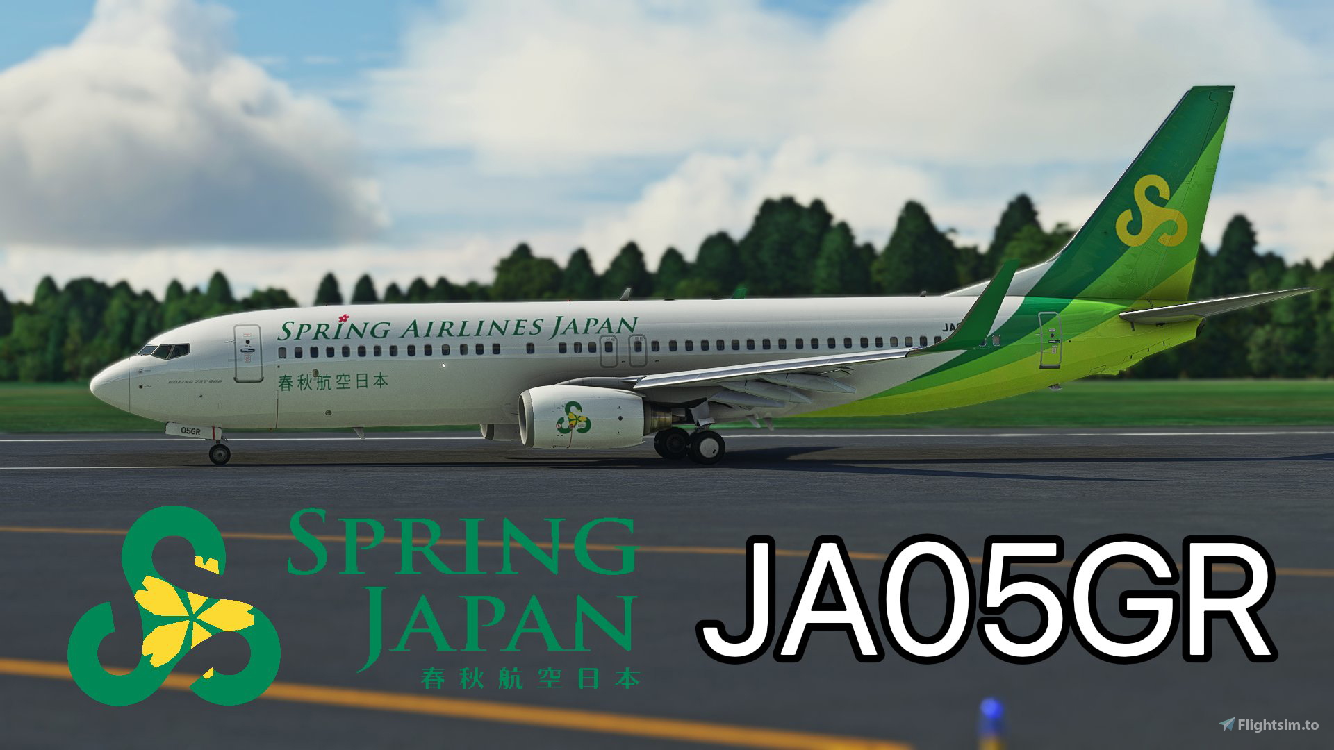 PMDG 737-800 Spring Japan 春秋航空日本JA05GR 8K 对于Microsoft