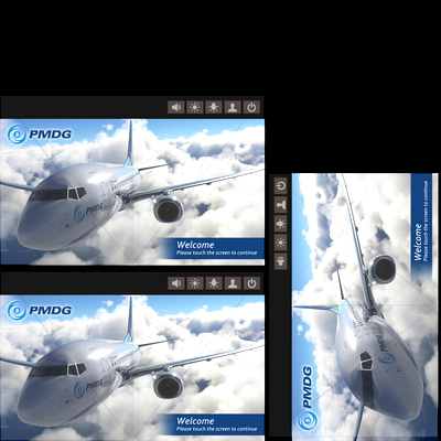 PMDG 737 In-Flight Entertainment Screens Paintkit - for Microsoft Flight Simulator