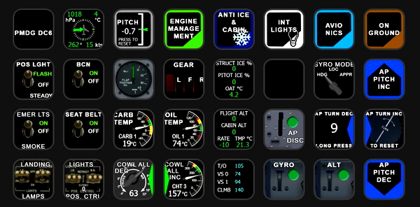 PMDG DC-6 AAO Scripts & StreamDeck XL Profile and MCP template - for Microsoft Flight Simulator