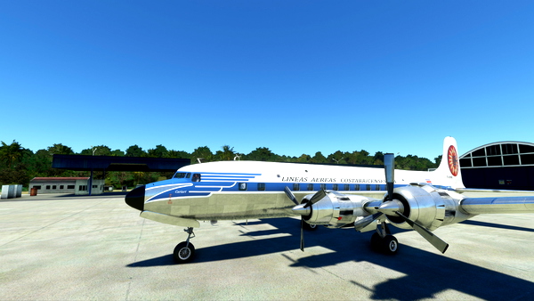 PMDG DC-6B LACSA Lineas Aereas Costarricenses - TI-1018C ''Cariari'' Repaint - for Microsoft Flight Simulator