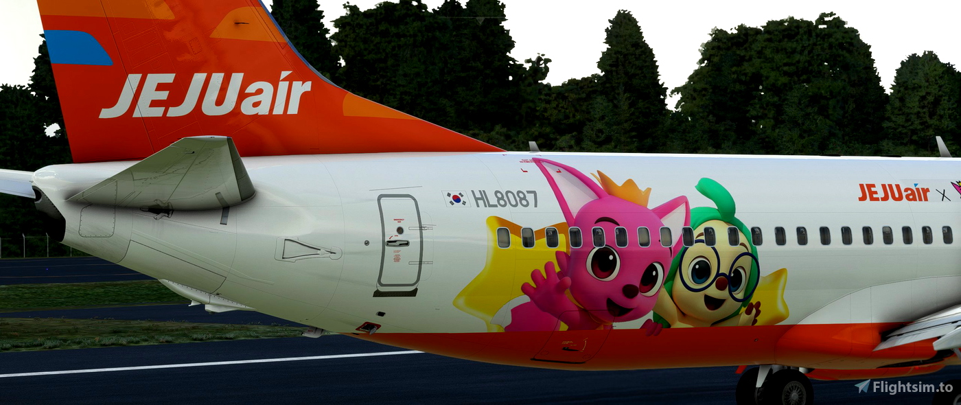 PMDG737800 JEJU AIR HL8087 (Pinkfong2018) for Microsoft Flight