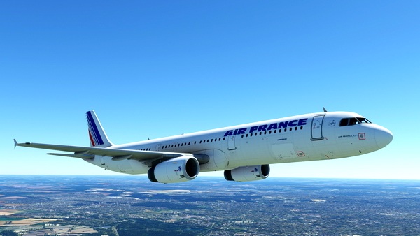 PMP Airbus A321-200 Air France Old Livery F-GTAT 8K - for Microsoft Flight Simulator