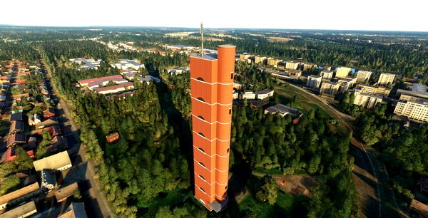 Porin Water Tower - for Microsoft Flight Simulator