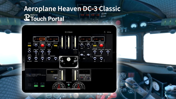 (Pre-release) Touch Portal page for DC-3 Classic - for Microsoft Flight Simulator