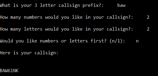 Python Random Callsign Maker - for Microsoft Flight Simulator